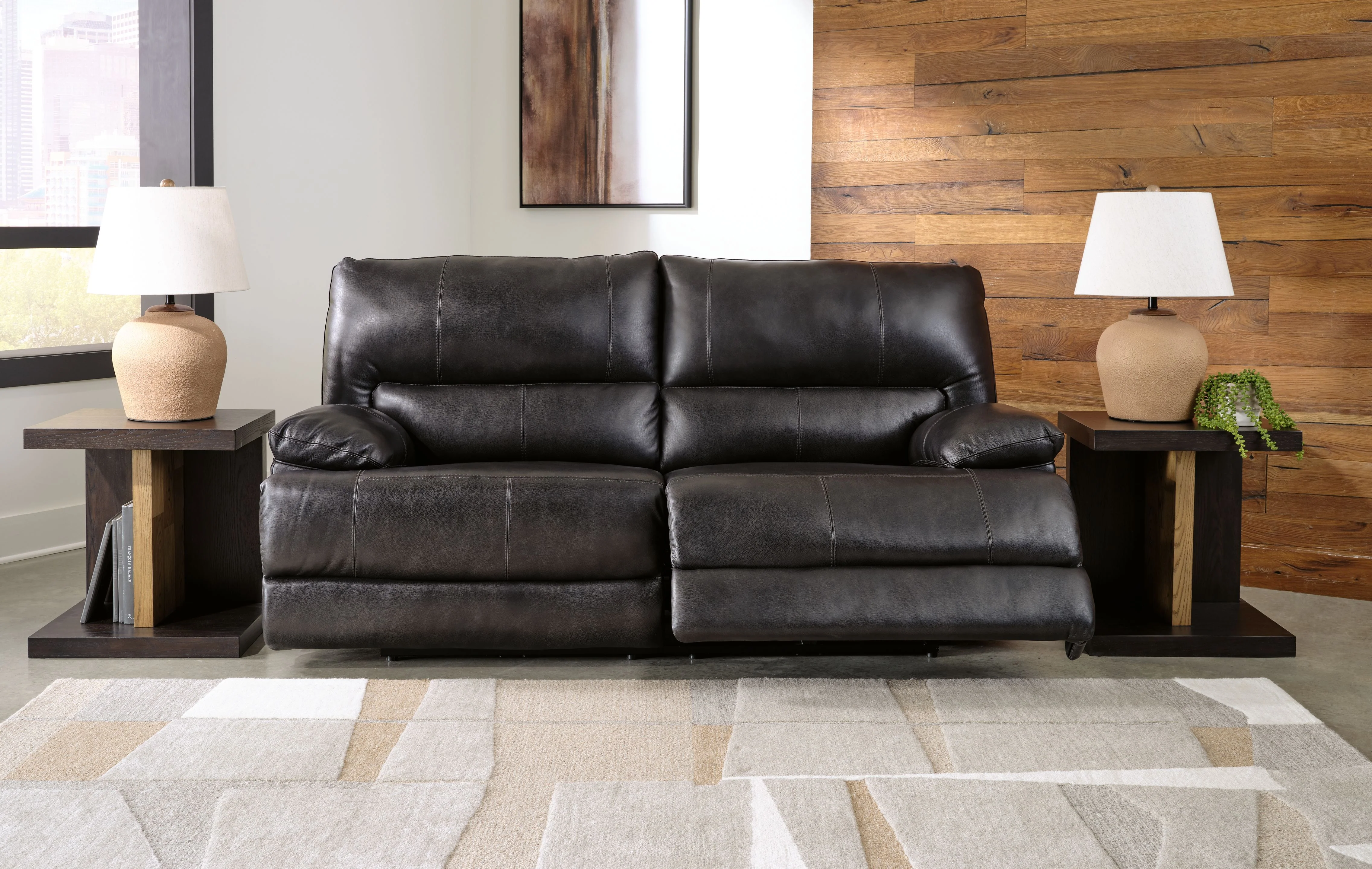 Mountainous - 2 Seat Power Reclining Sofa With Adj Headrest - Eclipse - Image 2