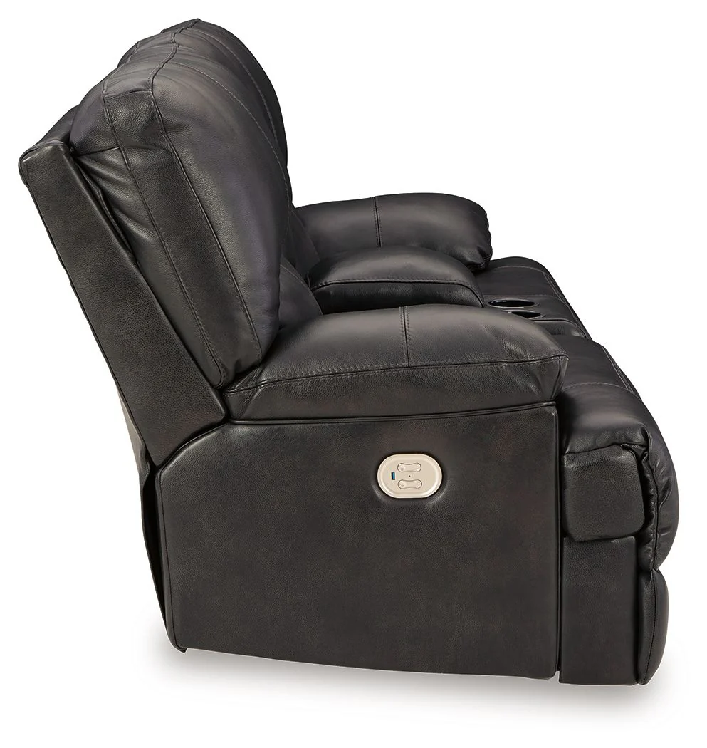 Mountainous - Power Reclining Loveseat With Console /Adj Headrest - Eclipse - Image 3