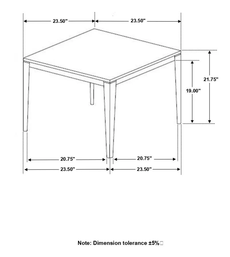 Mozzi Square Faux Marble Side End Table Grey and Black - Image 6