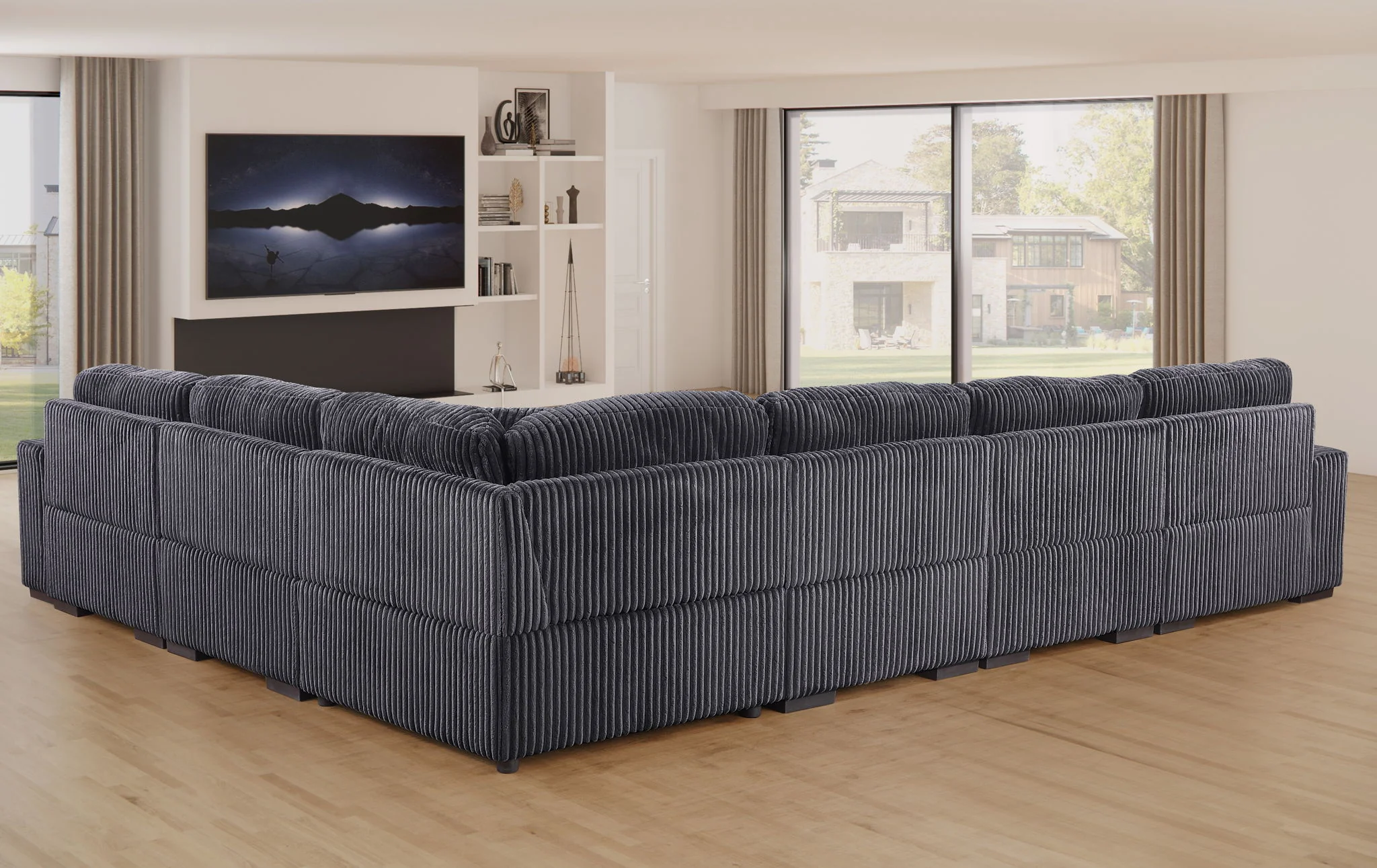 Nadine - Modular Corner Sectional Sofa With Left Facing Chaise - Image 7