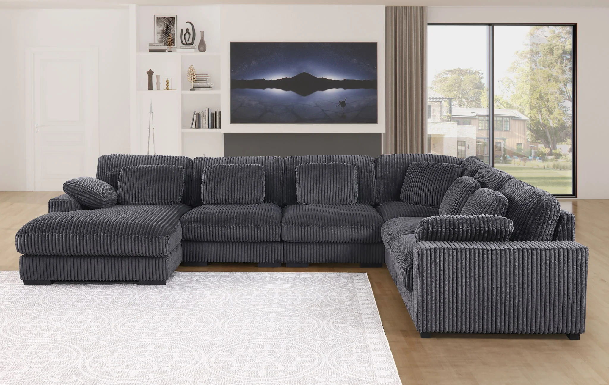 Nadine - Modular Corner Sectional Sofa With Left Facing Chaise - Image 9