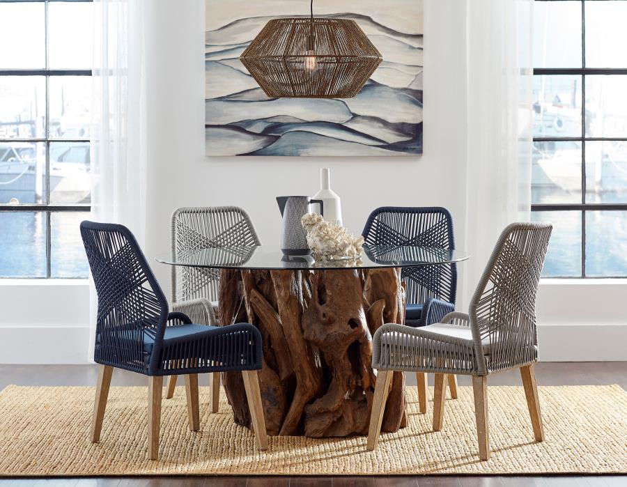 Nakia Woven Rope Dining Side Chairs (Set of 2) - Image 29