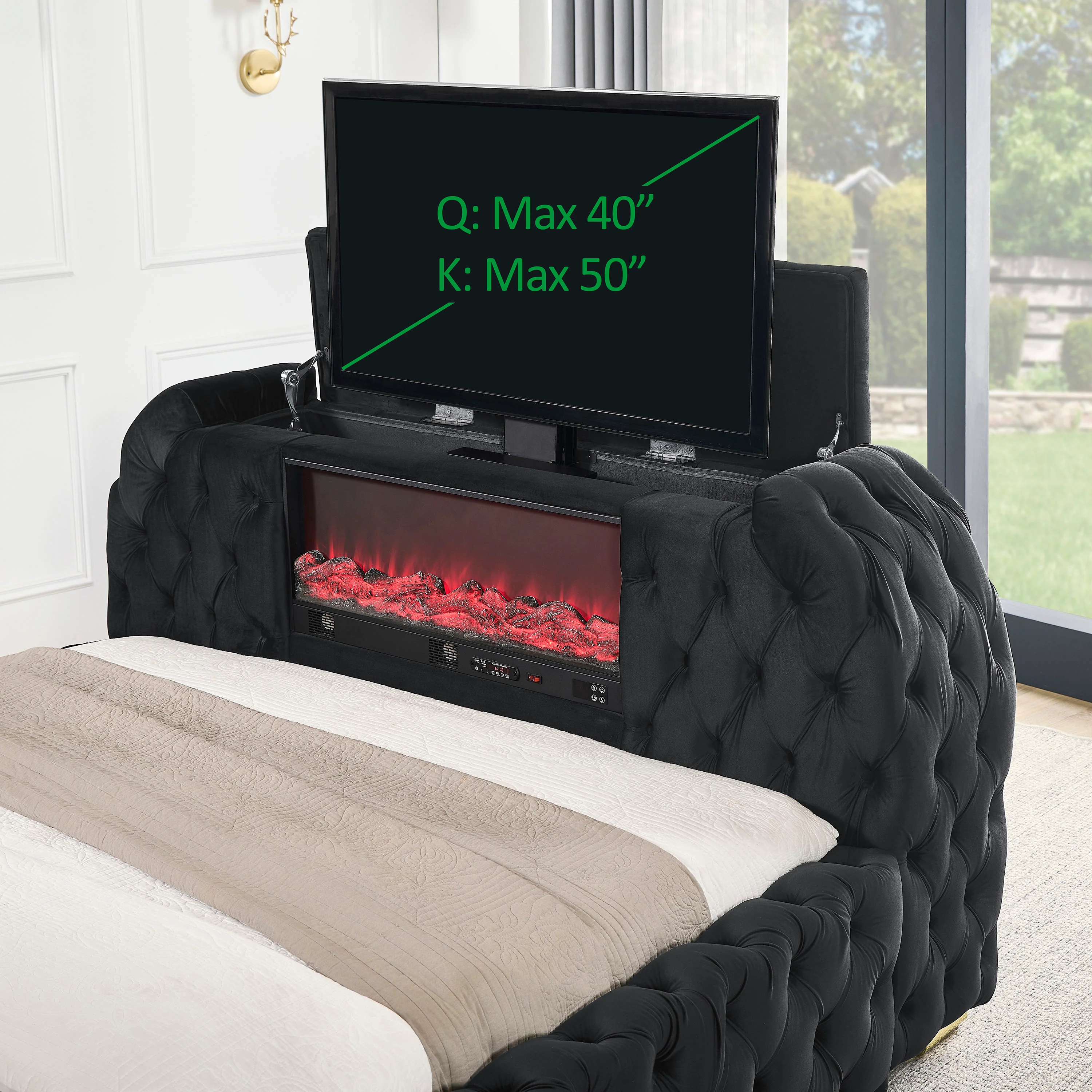 Natalia Bed Black - Image 4