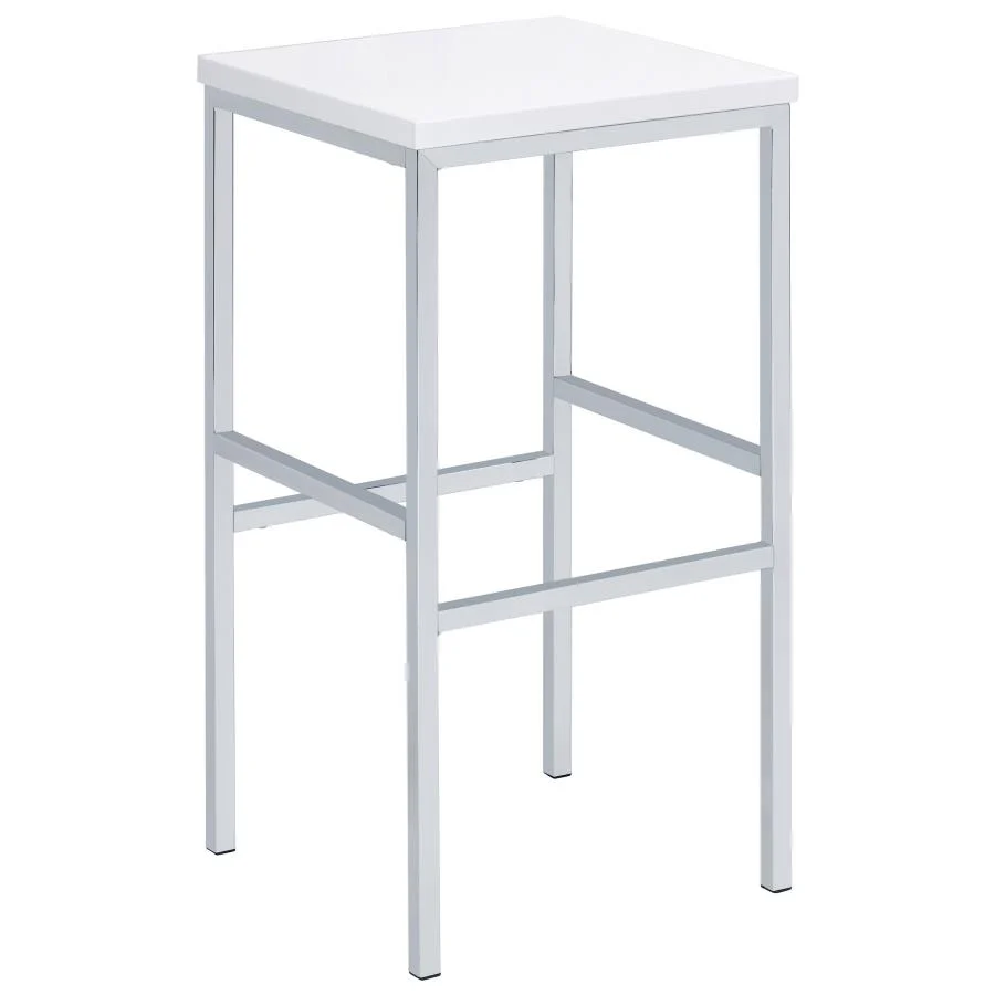 Natividad - 5 Piece Pub Height Bar Table Set - White High Gloss - Image 5