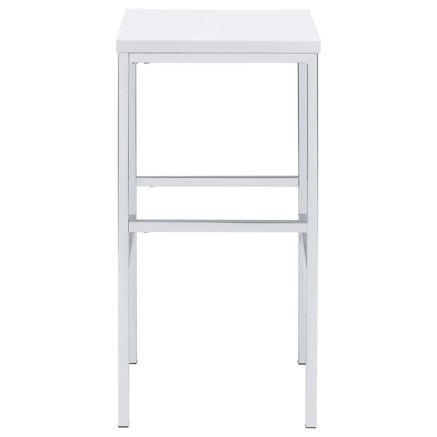 Natividad - 5 Piece Pub Height Bar Table Set - White High Gloss - Image 8