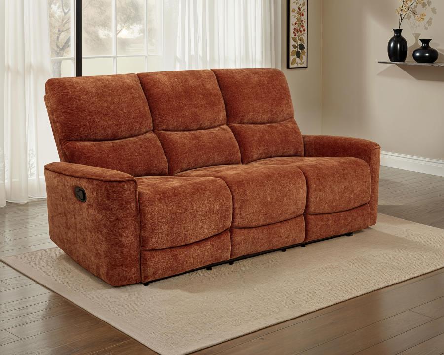 Navarro - Chenille Upholstered Reclining Sofa - Image 4