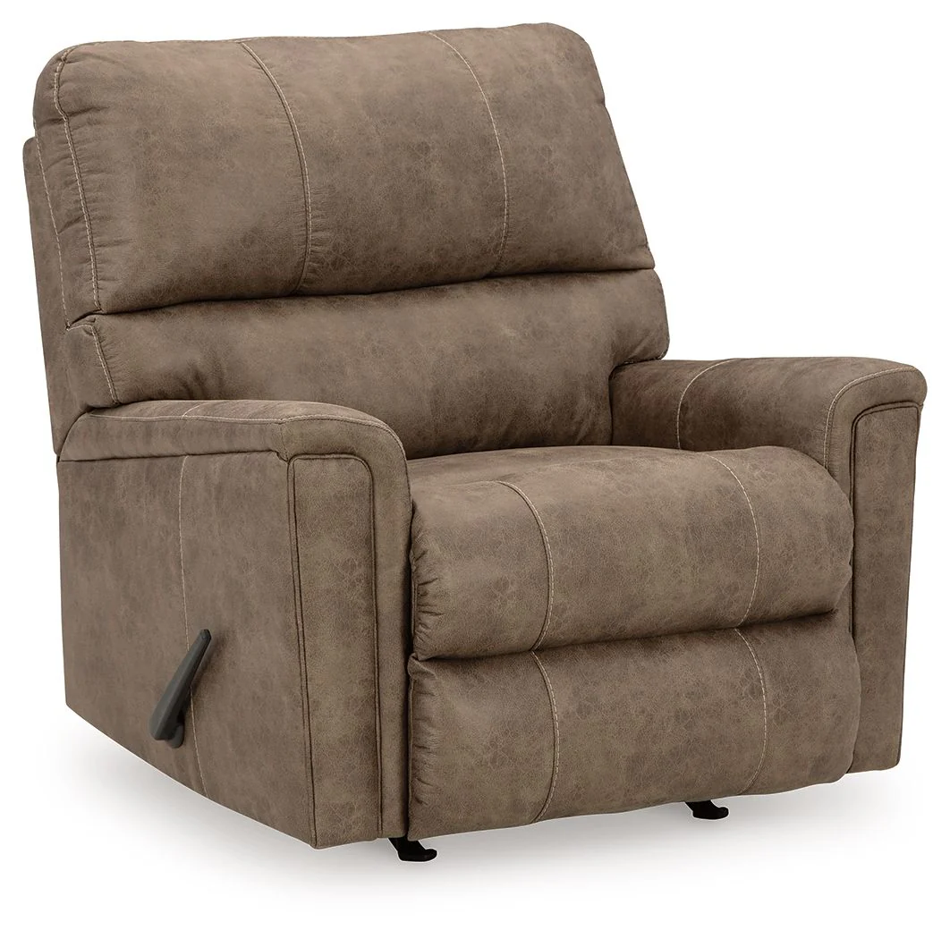 Navi - 3 Pc. - Sofa, Loveseat, Rocker Recliner - Fossil - Image 2