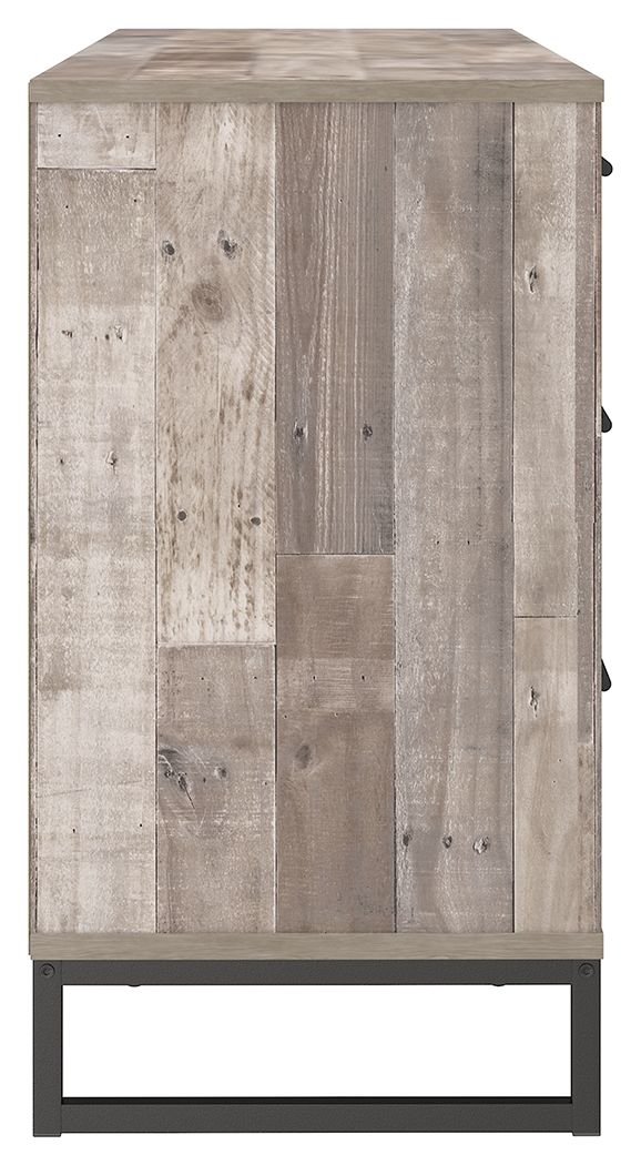 Neilsville - Six Drawer Dresser - Vinyl-Wrapped - Whitewash - Image 3