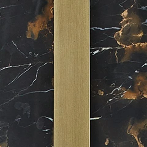 Neonish - Marble Table Lamp - Black / Gold Finish - Image 4