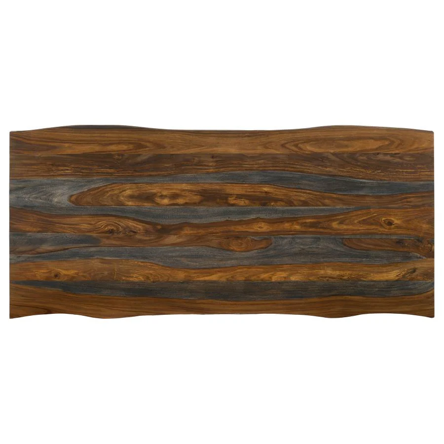 Neve - Live Edge Dining Table - Gray Sheesham - Image 5