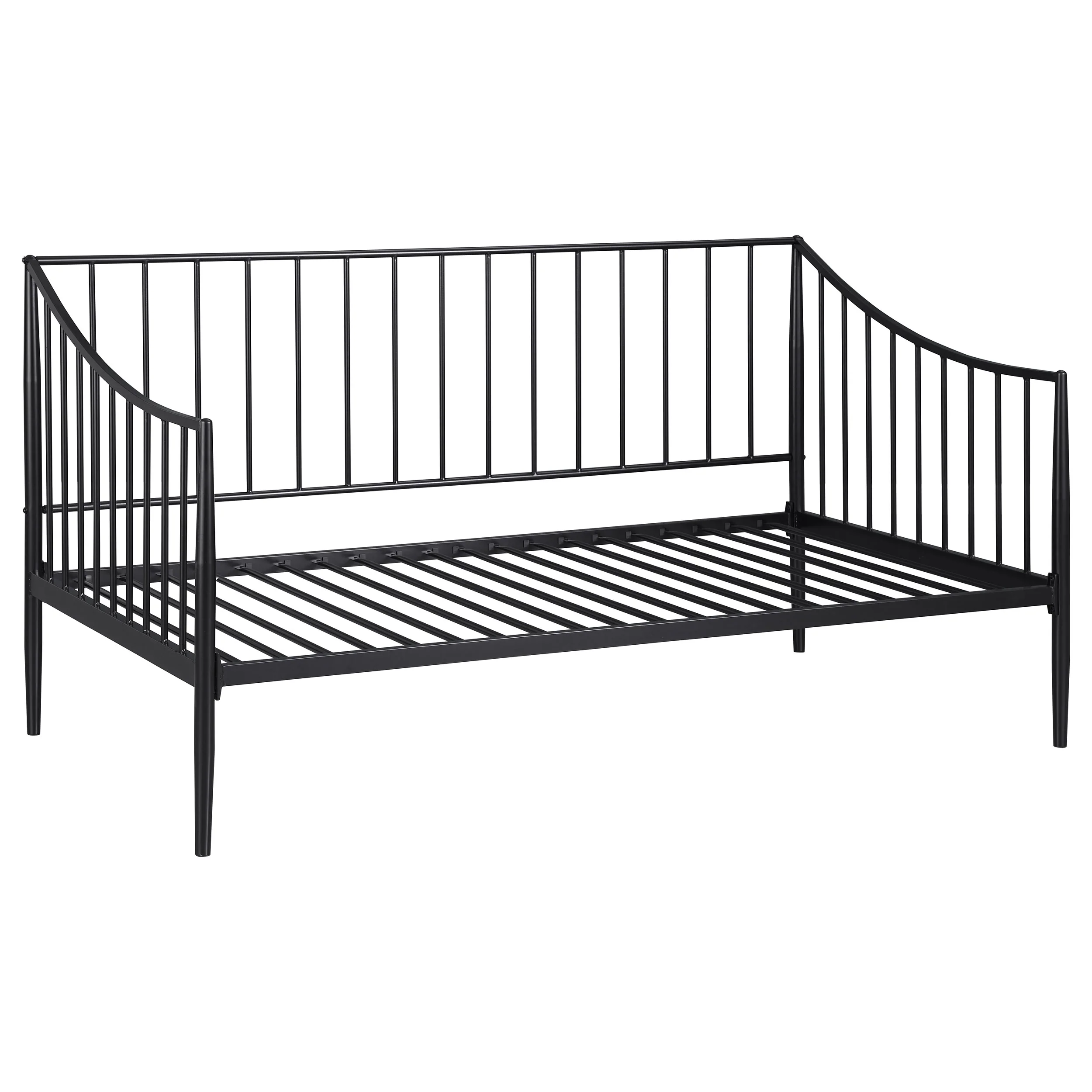 Newbury - Metal Twin Daybed Bed Frame - Matte Black - Image 10