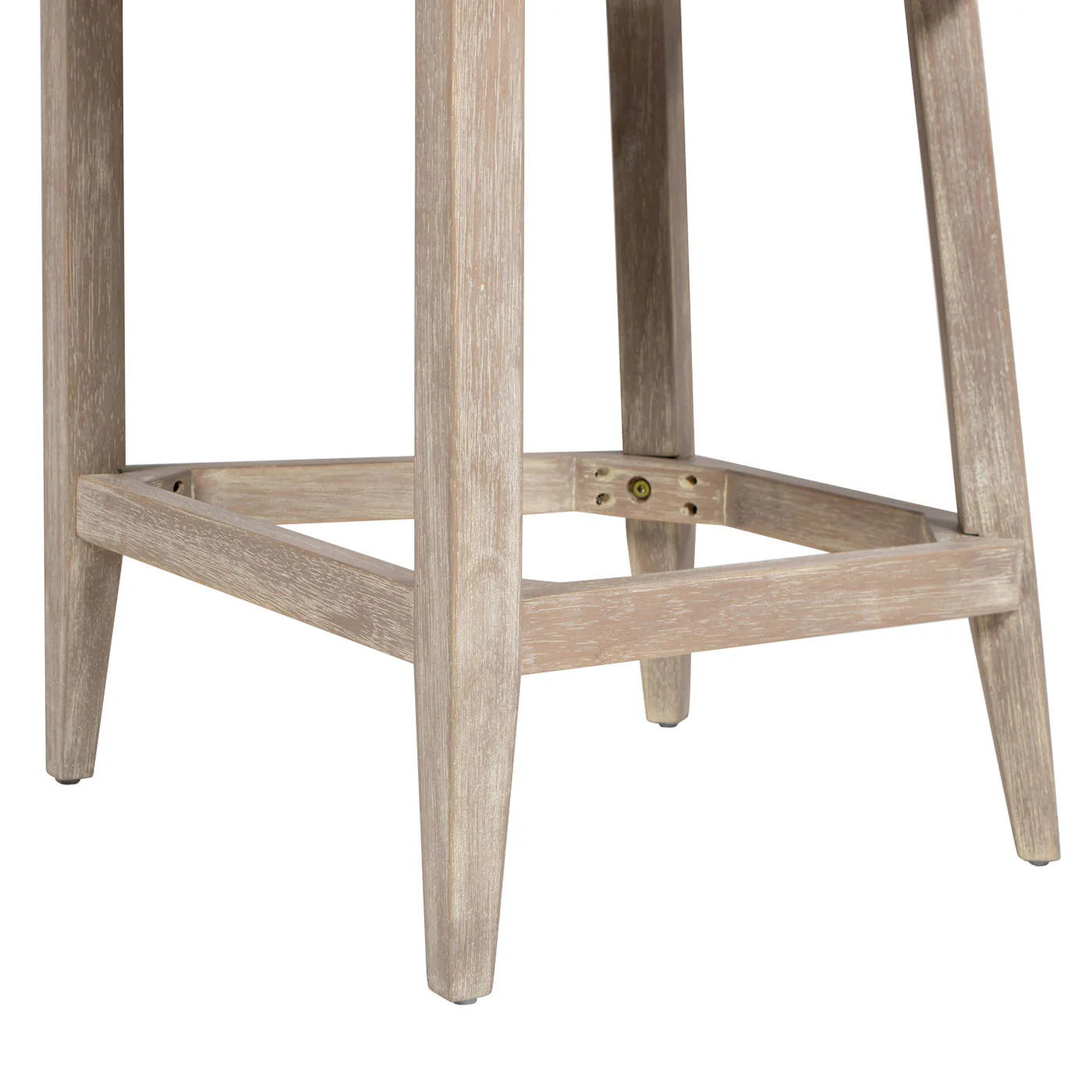 Newport - Coastal Curved Back Upholstered Counter Stool - Two Tone Neutral Gray - Image 7
