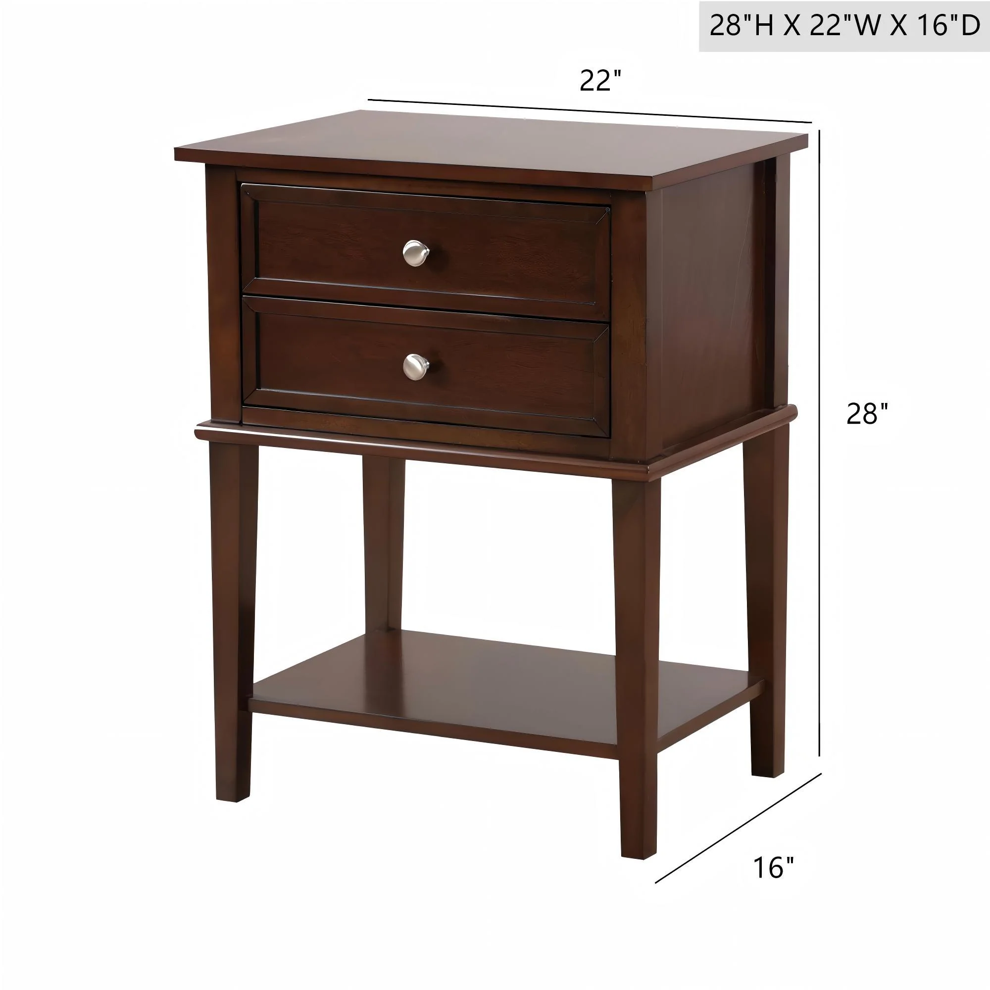 Newton - Nightstand - Cappuccino - Image 6