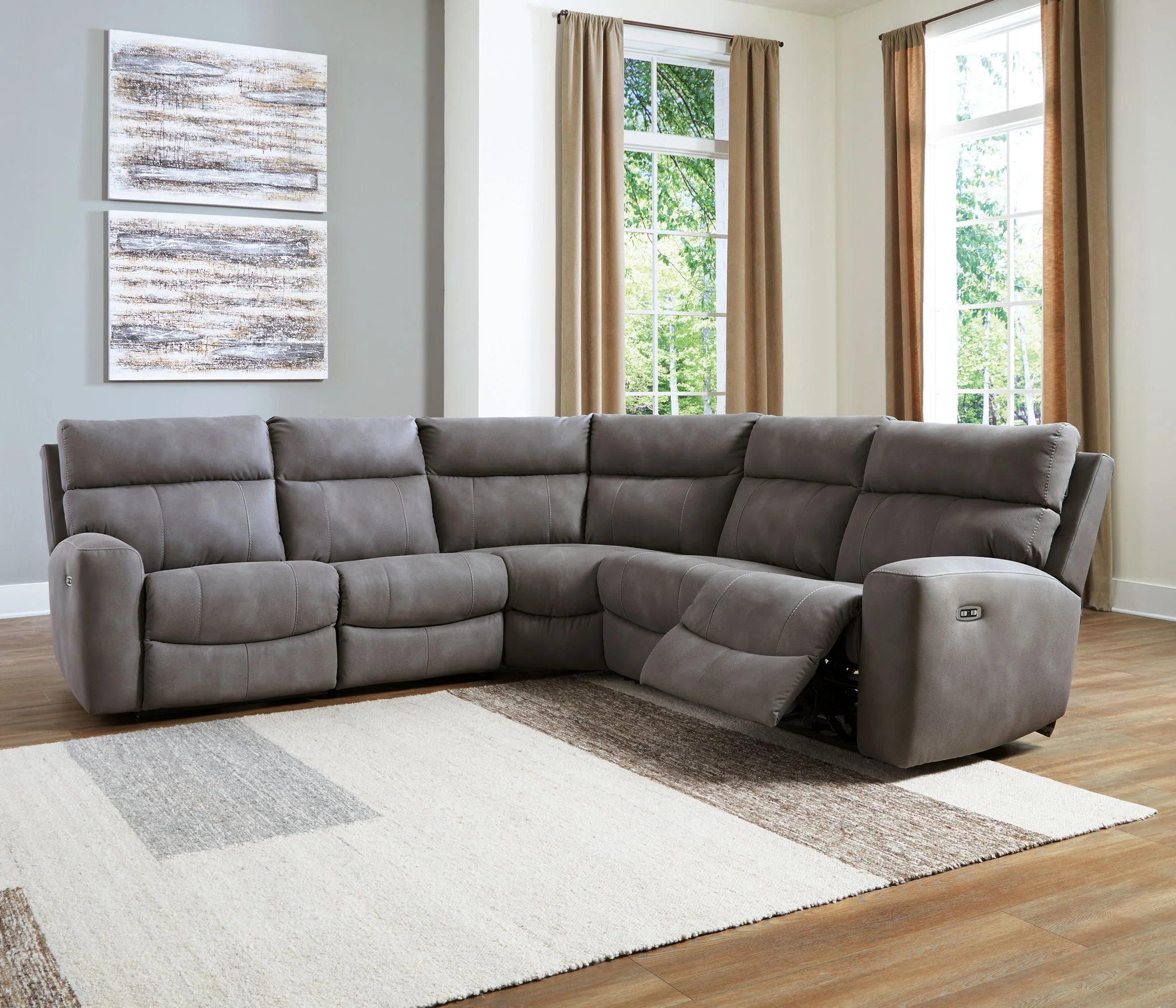 Next-Gen Durapella - Power Reclining Sectional Set - Image 11