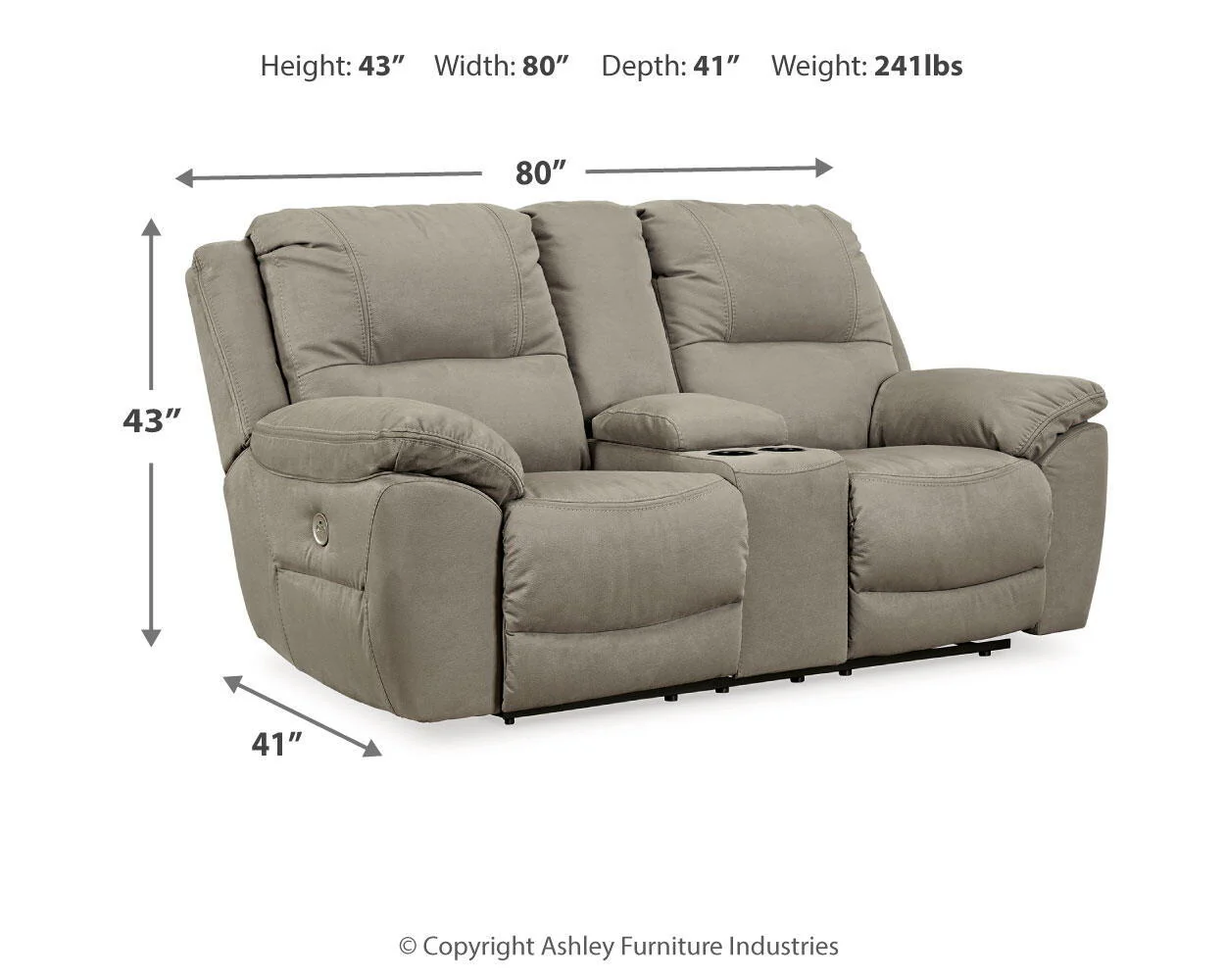 Next-Gen Gaucho - Double Reclining Power Loveseat - Image 4