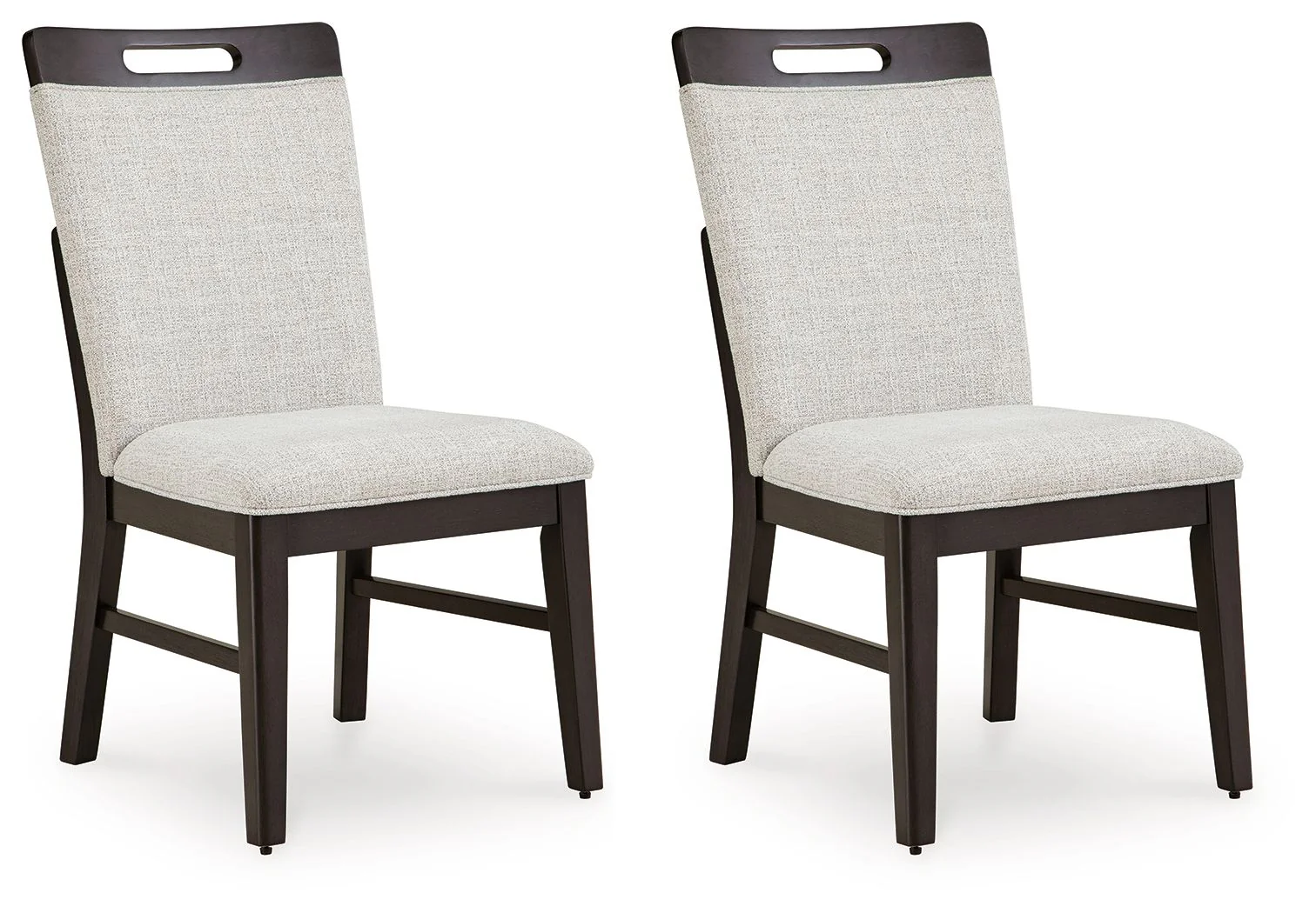 Neymorton - 7 Pc. - Rectangular Extension Table, 6 Side Chairs - Dark Grayish Brown - Image 4