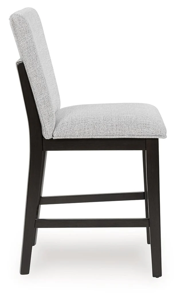Neymorton - Upholstered Barstool (Set of 2) - Dark Grayish Brown - Image 4