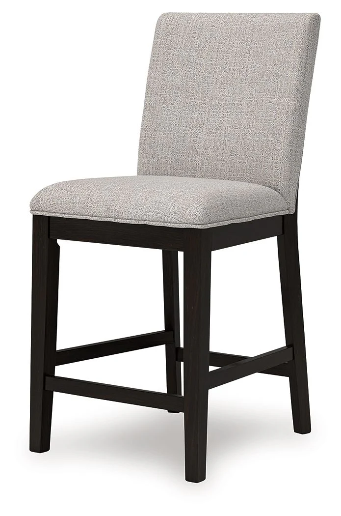 Neymorton - Upholstered Barstool (Set of 2) - Dark Grayish Brown - Image 7