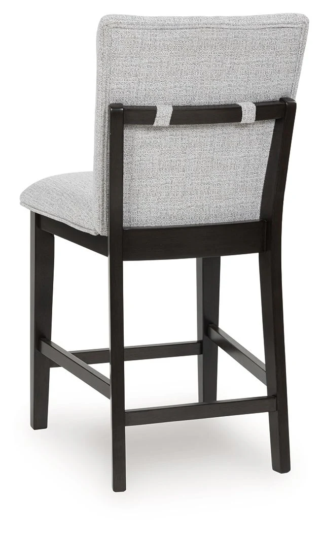 Neymorton - Upholstered Barstool (Set of 2) - Dark Grayish Brown - Image 8