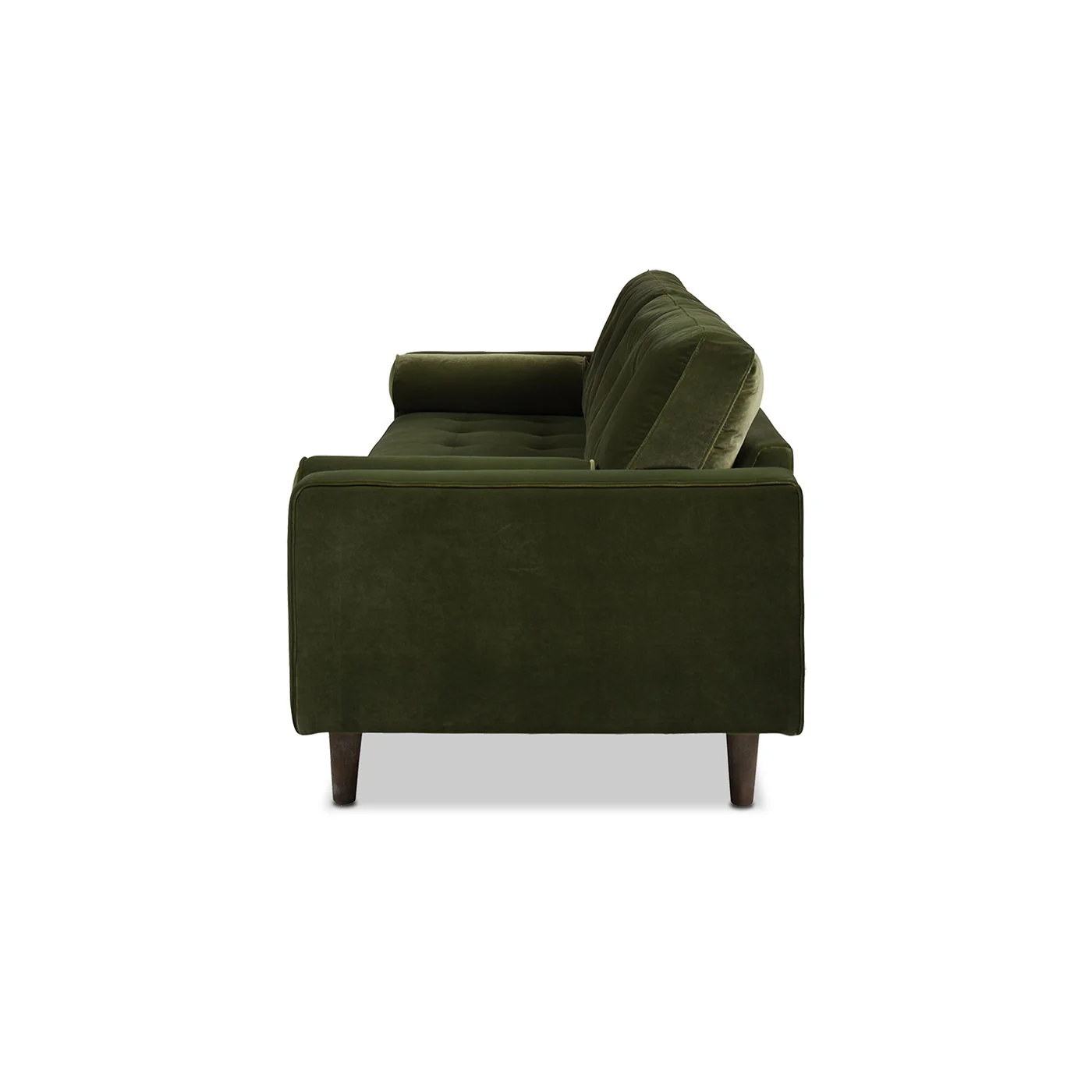 Nicholas - Mid-Century Modern Sofa - Olive Green - Image 11