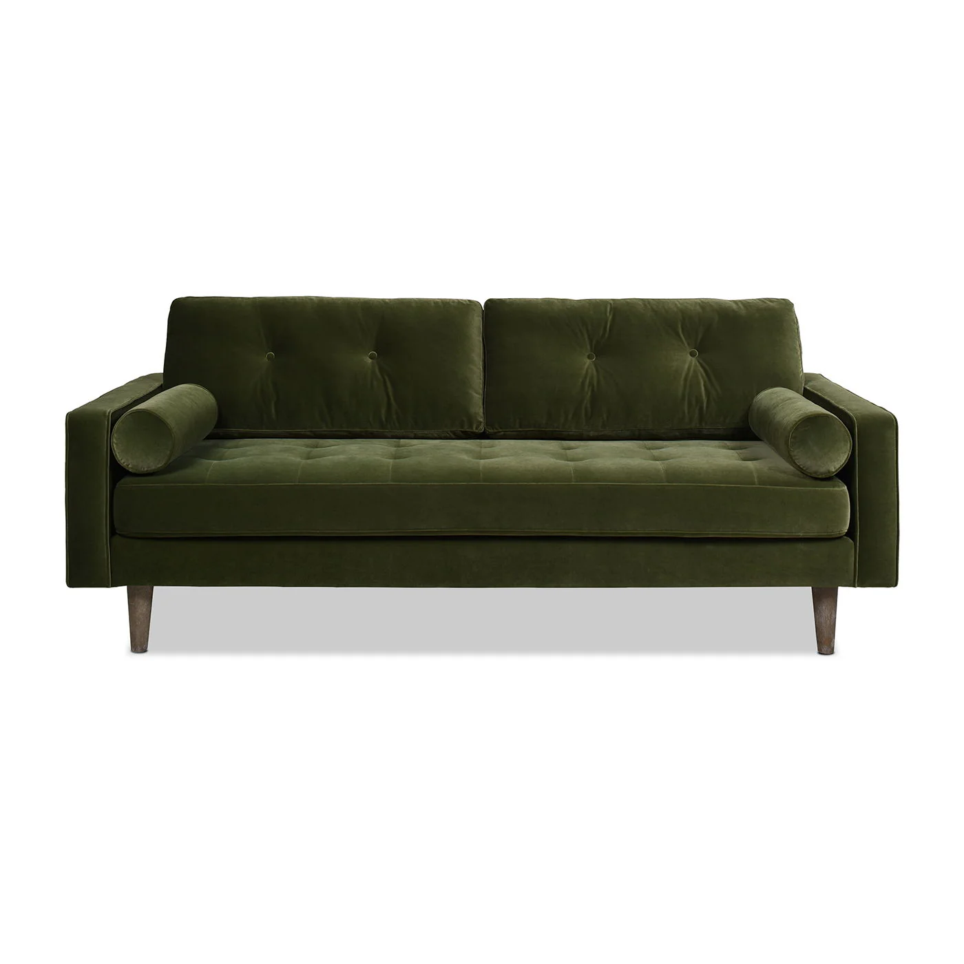 Nicholas - Mid-Century Modern Sofa - Olive Green - Image 12