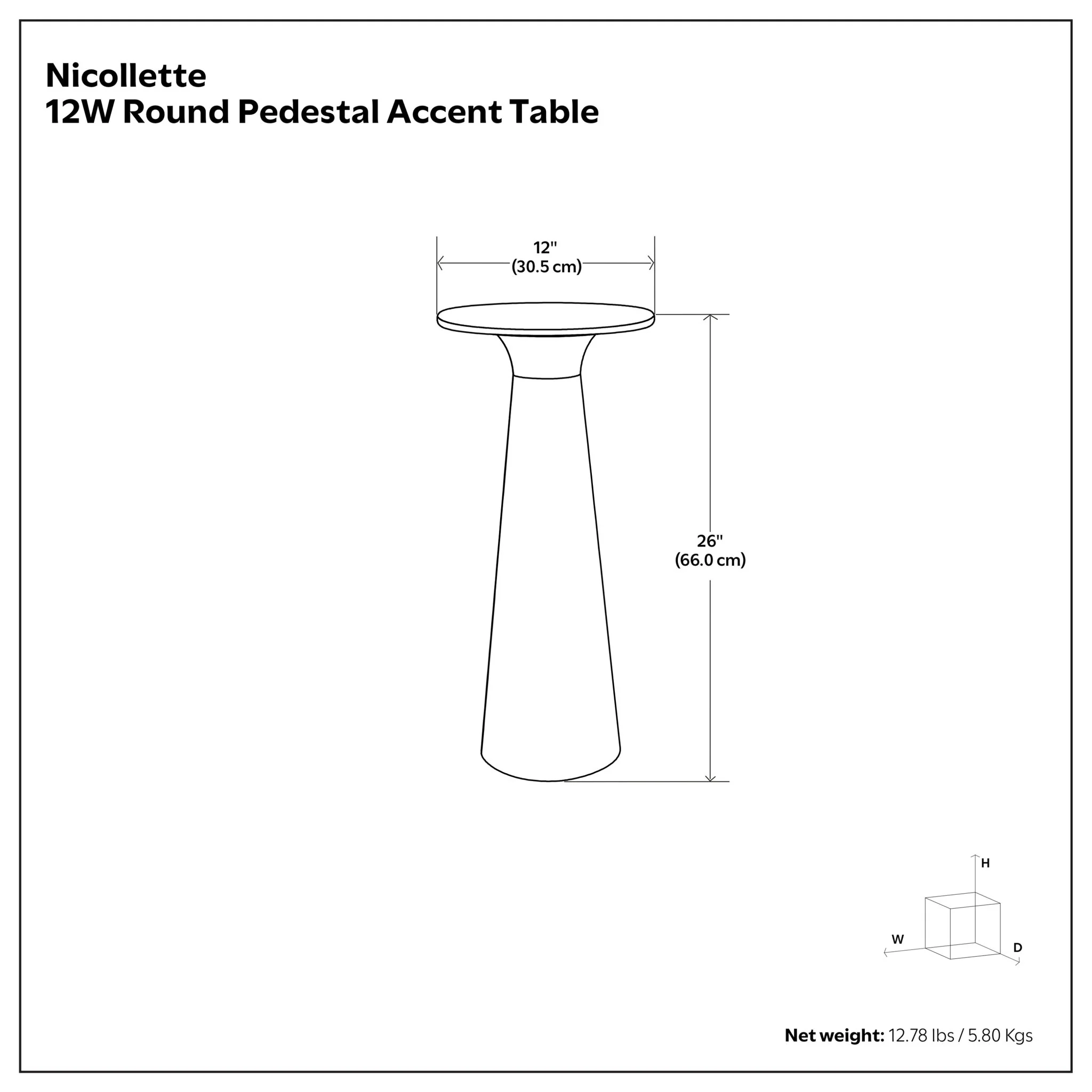 Nicollette - Side Table - Antique Brass - Image 2