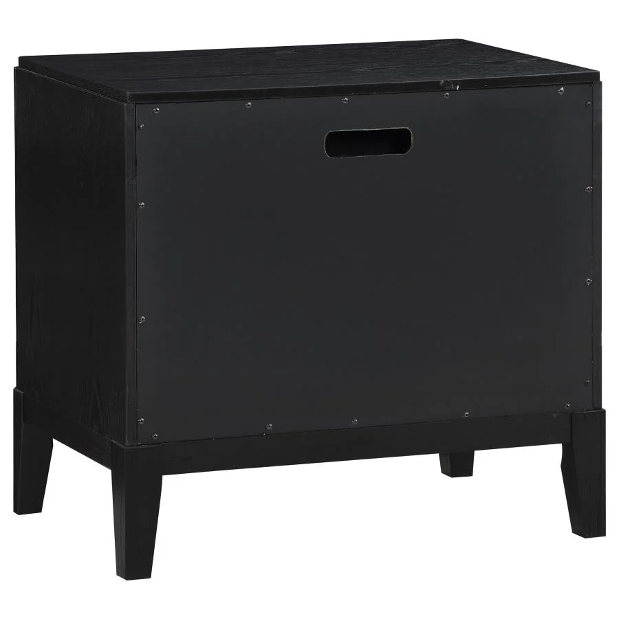 Brookmead - 2-Drawer Nightstand - Black - Image 6