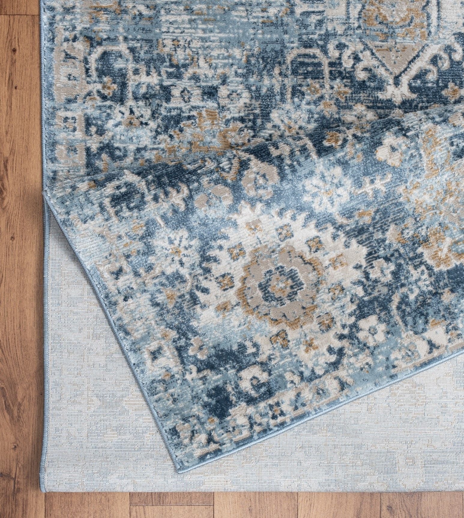 Noble - 5'3" X 7'3" Area Rug - Blue - Image 3