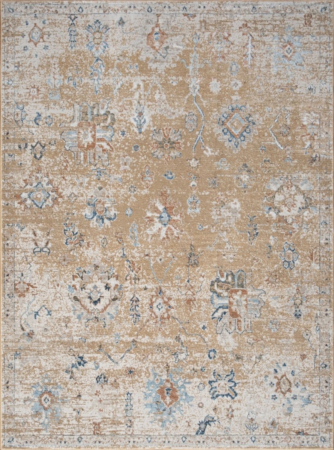 Noble - 5'3" X 7'3" Area Rug - Gold - Image 4