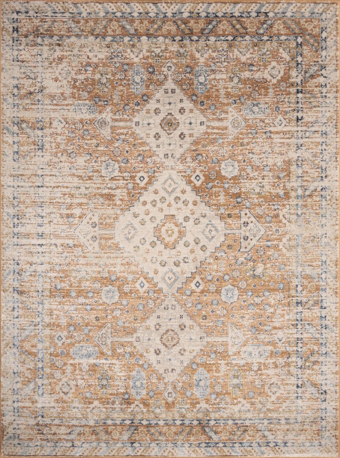 Noble - 5'3" X 7'3" Area Rug - Rust - Image 2