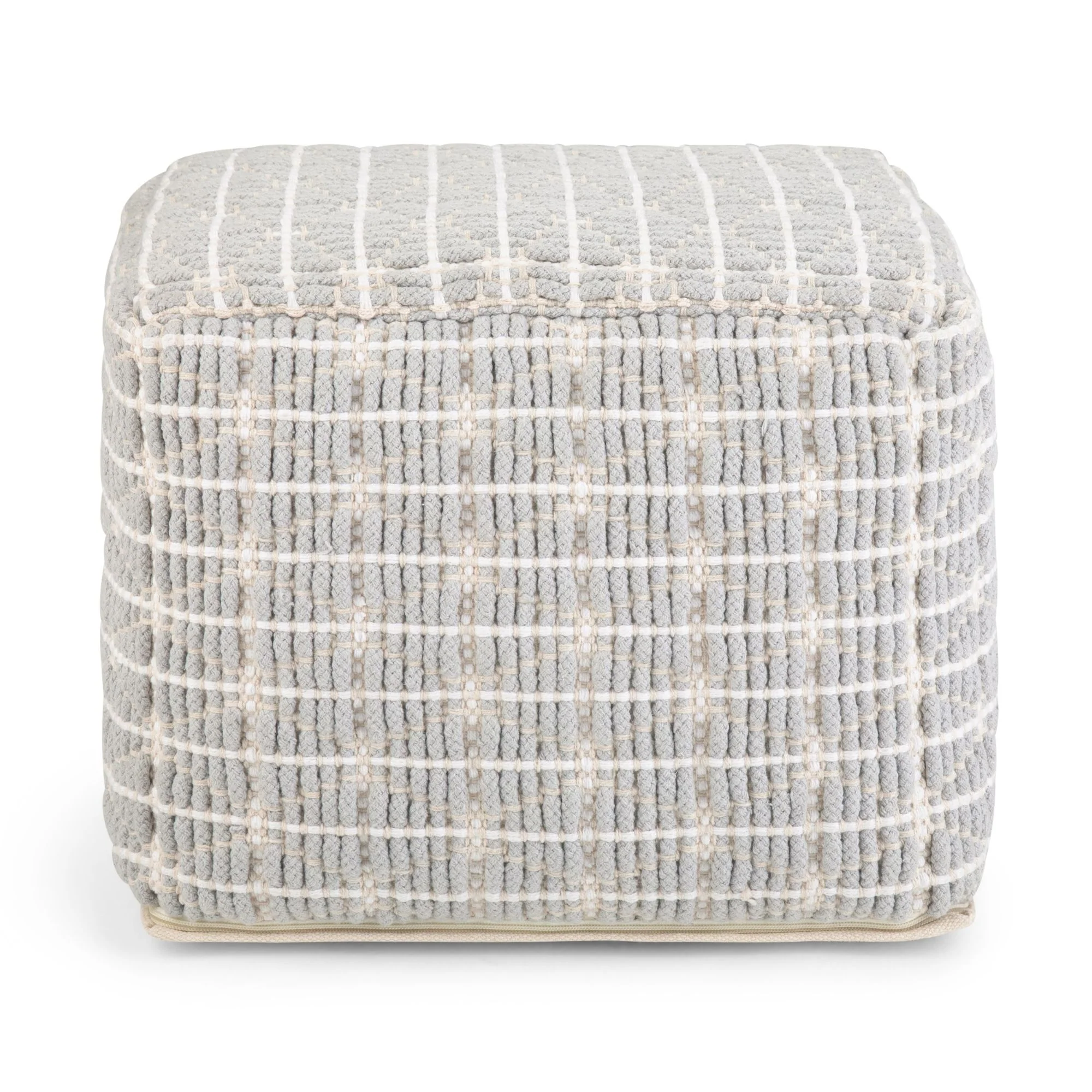 Noreen - Upholstered Square Pouf