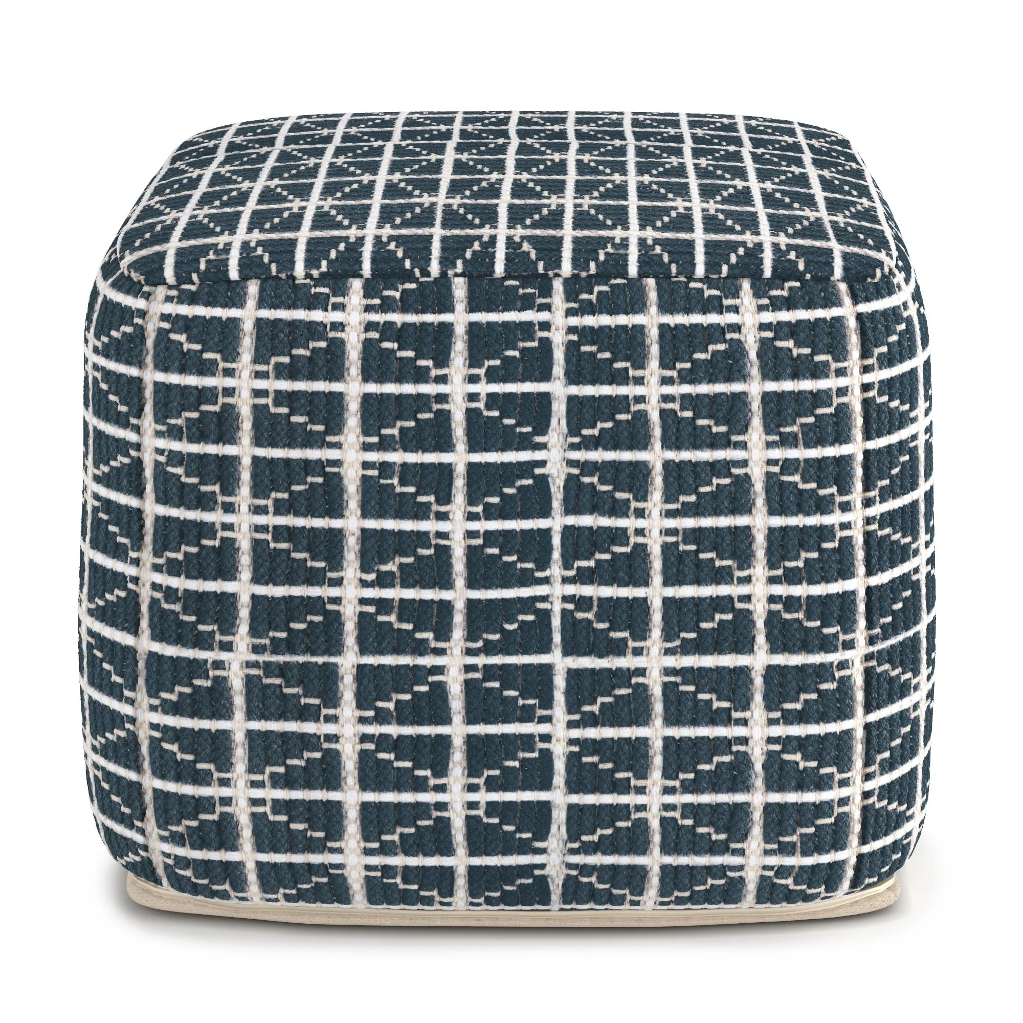 Noreen - Upholstered Square Pouf - Image 3
