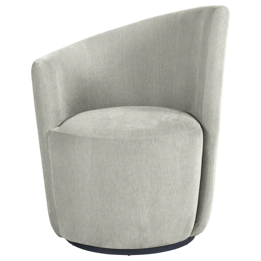 Nueva - Upholstered Swivel Chair Curved Backrest - Image 6