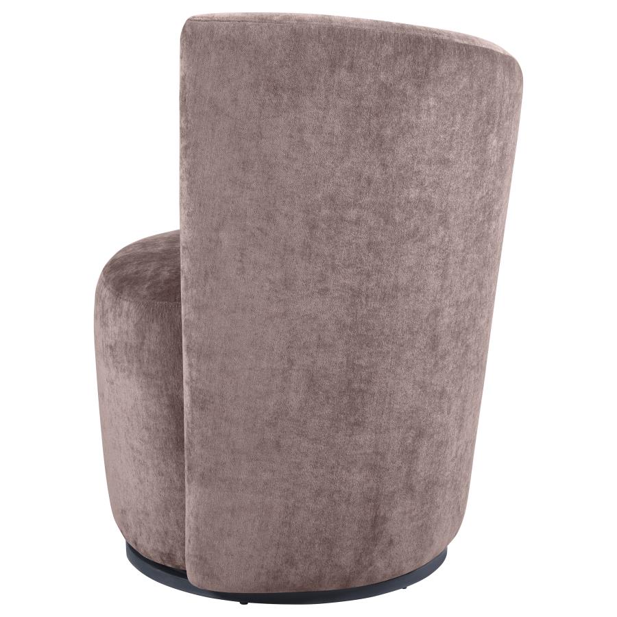 Nueva - Upholstered Swivel Chair Curved Backrest - Image 7