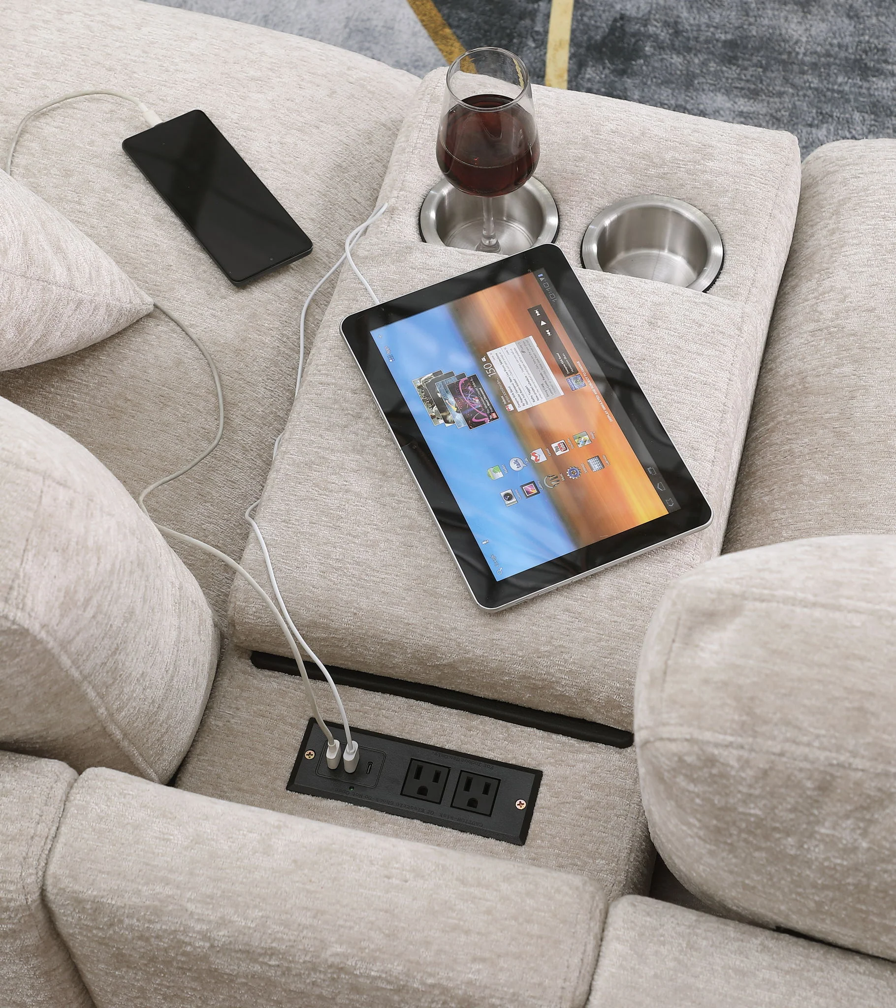 Nyeisha - Upholstered Sofa & Chaise - Image 11