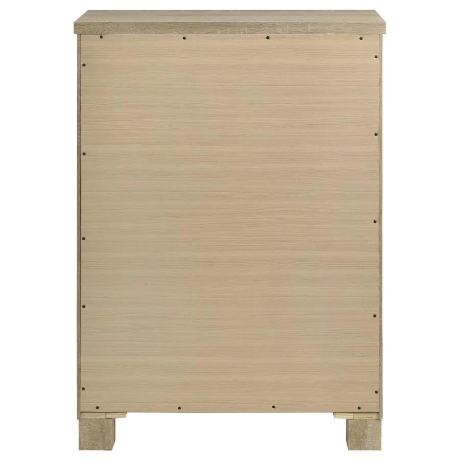 Oakglen - 5-Drawer Bedroom Chest Of Drawers - Weathered Oak - Image 7