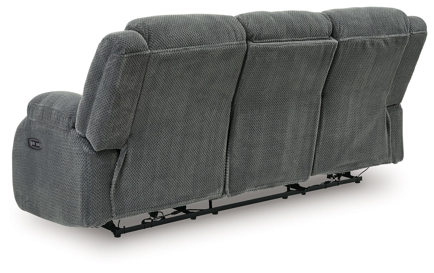 Observation - Reclining Power Sofa With Drop Down Table - Steel - Image 5