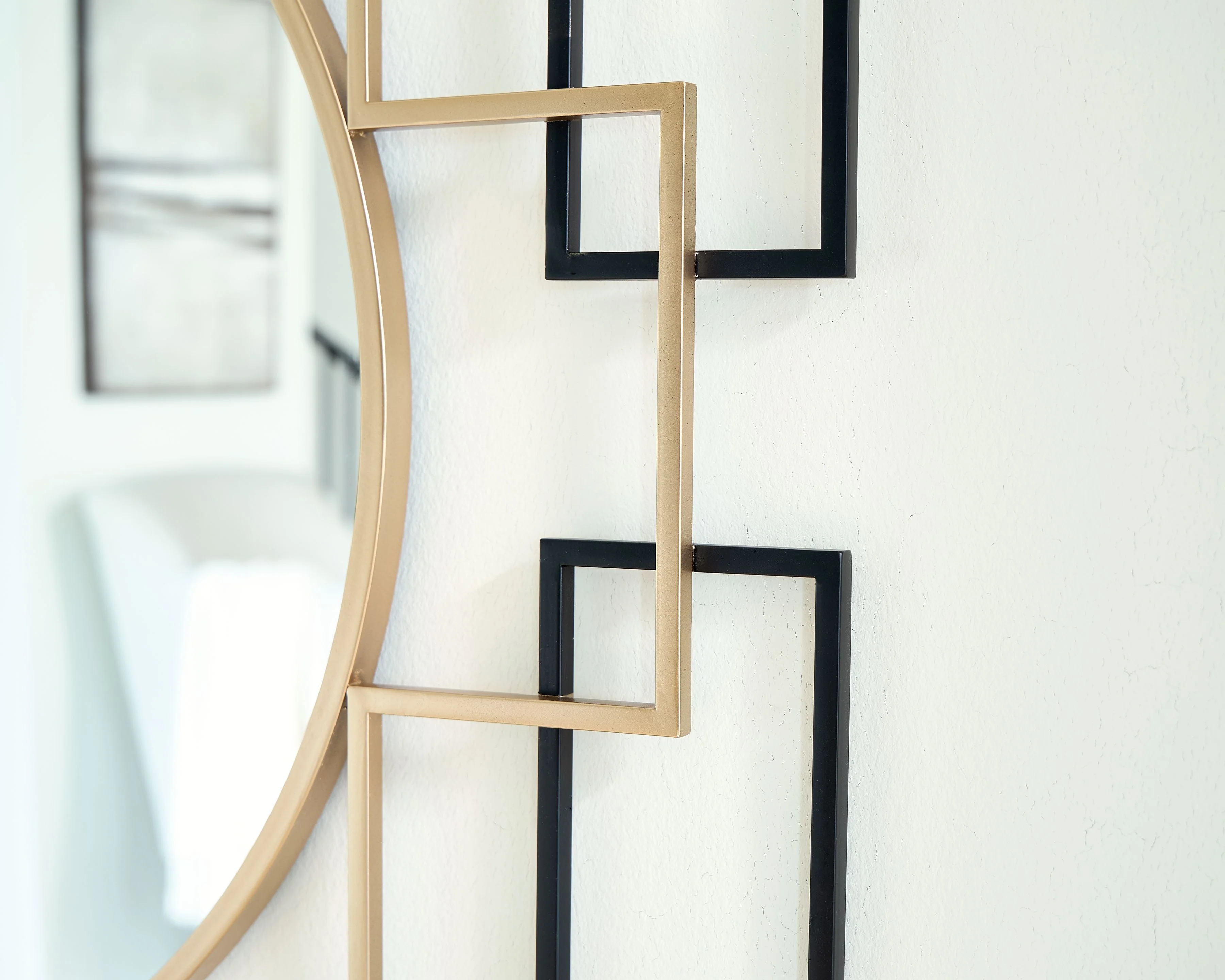 Oceanal - Accent Mirror - Black / Gold Finish - Image 2