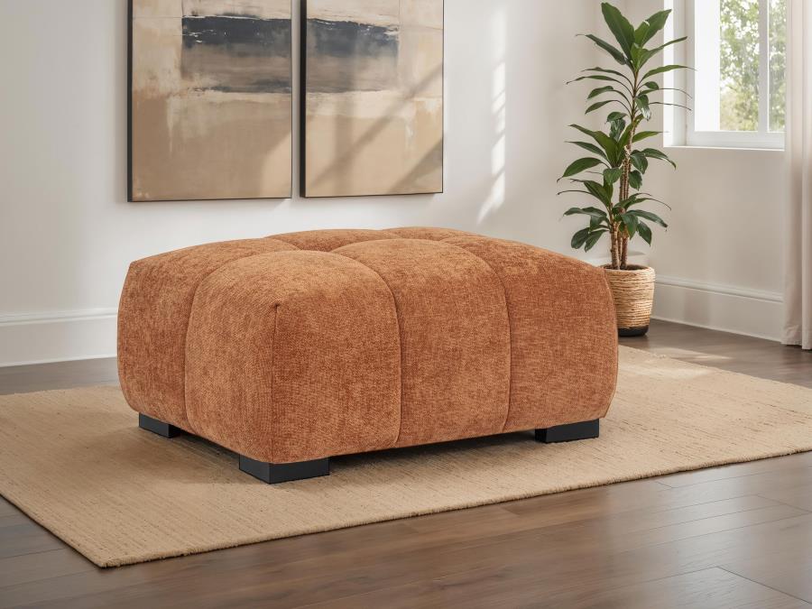 Octavia - Fabric Rectangular Upholstered Ottoman - Image 4