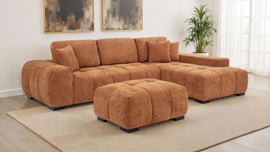 Octavia - Fabric Upholstered Sectional Chaise Sofa - Image 25
