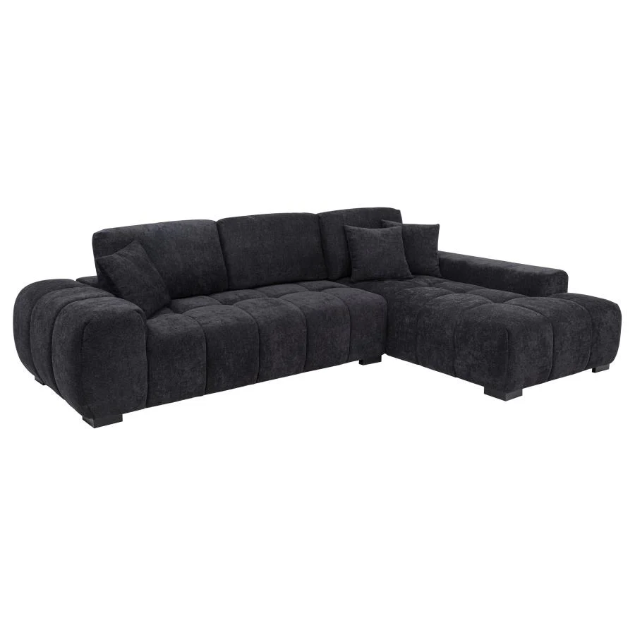 Octavia - Fabric Upholstered Sectional Chaise Sofa - Image 3