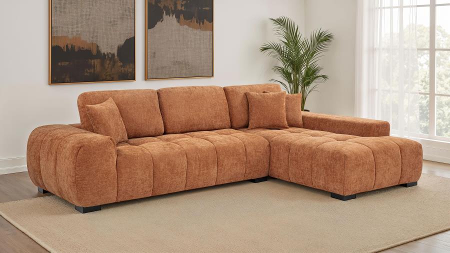 Octavia - Fabric Upholstered Sectional Chaise Sofa - Image 4