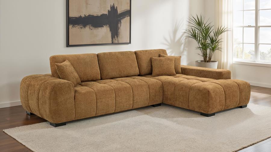 Octavia - Fabric Upholstered Sectional Chaise Sofa - Image 5