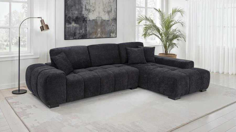 Octavia - Fabric Upholstered Sectional Chaise Sofa - Image 6