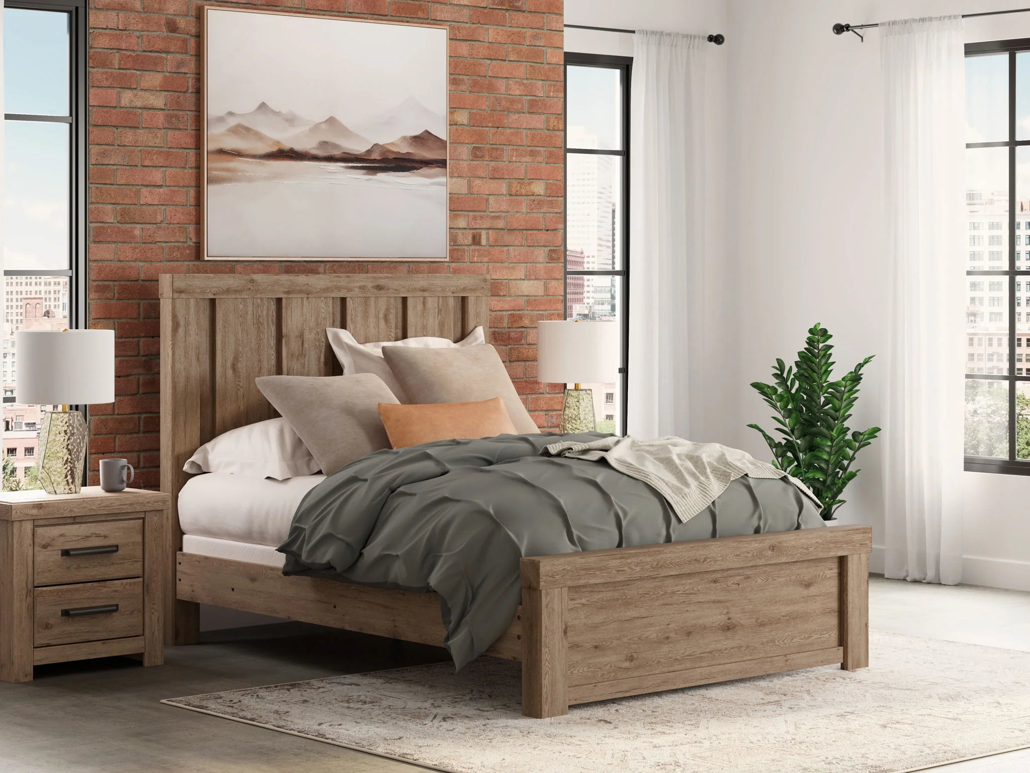 Oliandon - Panel Bed - Image 7