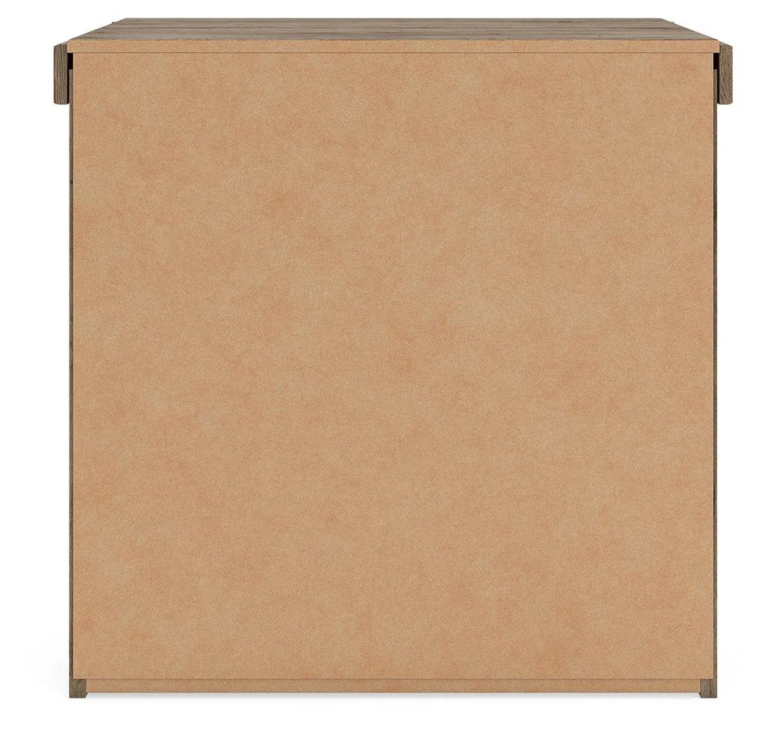 Oliandon - Two Drawer Night Stand - Light Brown - Image 3