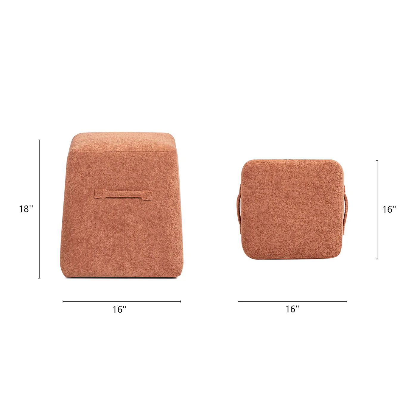 Oliver - Tapered Square Upholstered Ottoman - Image 6