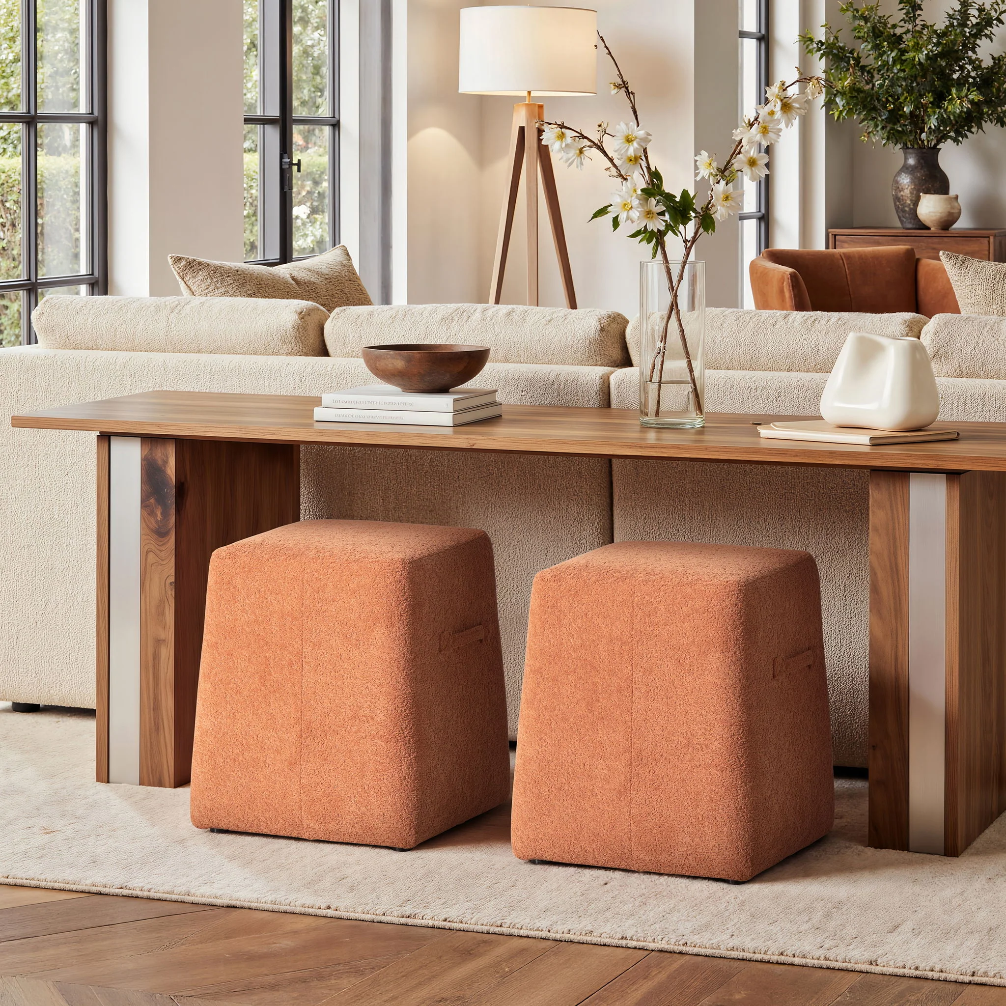 Oliver - Tapered Square Upholstered Ottoman - Image 8