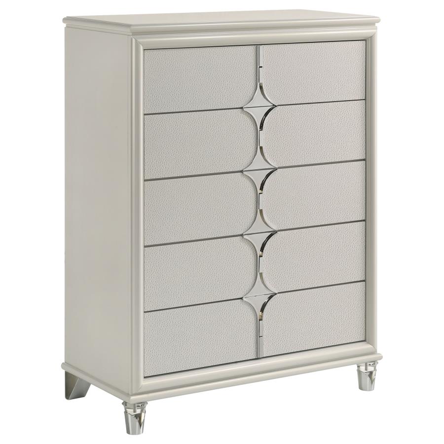 Olivia Bedroom Set Pearl White - Image 43