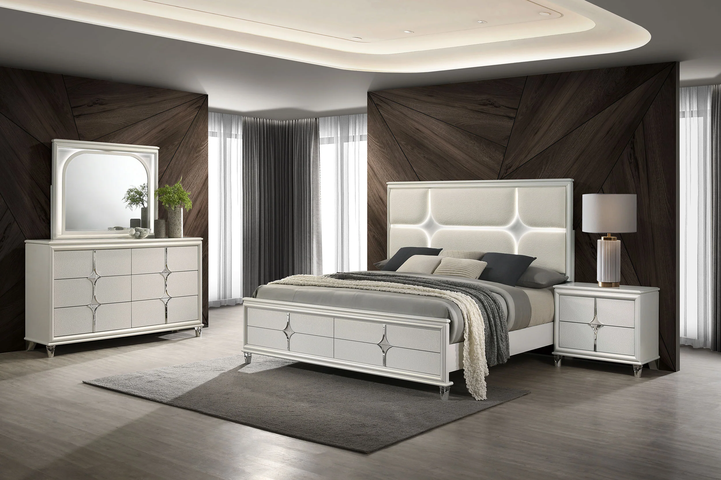 Olivia Bedroom Set Pearl White - Image 83